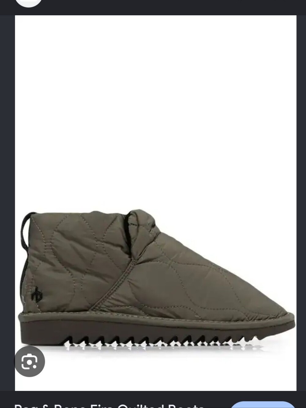 rag & bone Quilted Ankle Boots in Dark Gray